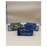 Three Die-Cast Toy Model Cars