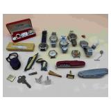 Wrist Watches, Pocket Knifes & Misc
