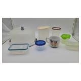 Box of Various Tupperware with Lids