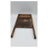 Wood and Galvanized Metal Washboard