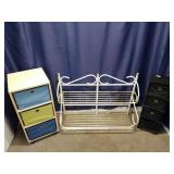 2 Organizing Storage Towers & Metal Shoe Rack