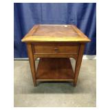 Wooden 1-Drawer End Table