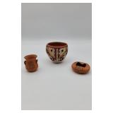 Southwestern Style Hand Painted Pottery Pieces