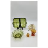 5 Mid Century American Glassware Pieces