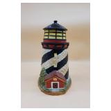 GKAO Black and White Lighthouse Cookie Jar