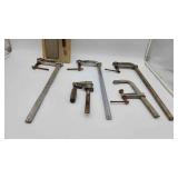 Misc Heavy Duty F Clamps and 22" Bar Burner