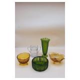Various Depression Era Glass Items