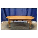 Wooden Oval Shaped Coffee Table