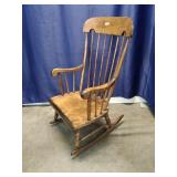 Solid Wood Windsor Style Rocking Chair