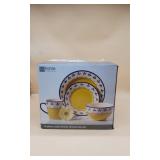NIB 16-Piece JC Penny Colorstrokes Dishset