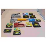 3 Staplers and Various Staples