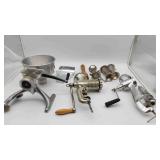 3 Meat Grinders and Various Attachments
