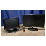 23" LG TV & 15" Shark TV