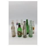 9 Glass Soda Bottles