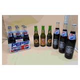 12 Various Glass Soda Bottles Sun Drop & Pepsi
