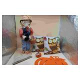 Box of Misc Fall Decor