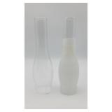 2 Oil Lamp Chimneys