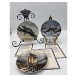 3 "Charles Frace" Inspired Plates