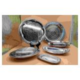 Various Silver Tone/Plated Serving Dishes