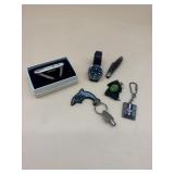 Watch, Pocket Knifes & Misc