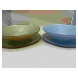 9 Gold/Silver Toned Plates & Bowls