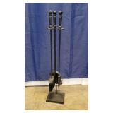 4 Piece Cast Iron Fire Place Tool Set