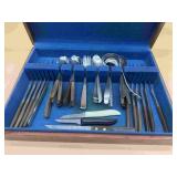Mid-Century Modern Silverware Set & Misc