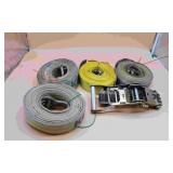 Box of Ratchet Straps and Tie Downs