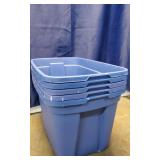 5 18-Gallon Storage Totes With Lids