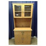 Two-Piece Wooden Hutch