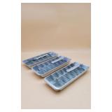 3 Aluminum Ice Cube Trays