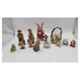 Ceramic Bunny Figurines & Misc