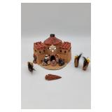 Clay Church Nativity Scene