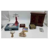 Jewelry Boxes, Vanity Set, Watch and Misc