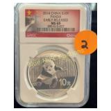 Silver 2014 Panda Early Release MS69