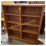 Double bookcase adjustable shelves-