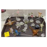 Variety glass miniatures, some have damage