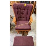 Glider rocker & ottoman