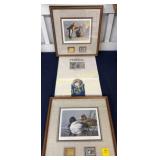 Lesser Scaup print w/stamp by Neal Anderson