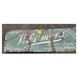 Old porcelain Whitman's sign rough-38x14