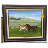 Hawk & Festus on canvas by Kim Werth-27x22