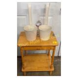 Nightstand-24'tall,13ï¿½deep,18ï¿½across  & 2 hanging