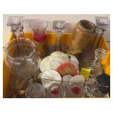 Candle holders, sand dollars