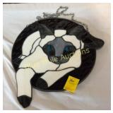 Stained glass Cat-12'diameter