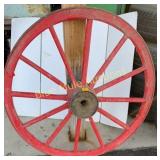 Red wagon wheel 42'diameter