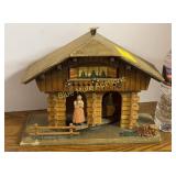 German wooden chalet house, sm damage