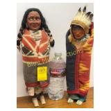 2 vintage Skookum dolls
