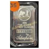 Silver 5oz Silver Towne Bar