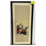 Samurai Warrior riding a horse-26x12