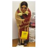 Vintage M.F. Woods paper-mï¿½chï¿½ Skookum doll